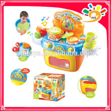 2014 new products child toy LIGHT MUSIC KITCHENWARE STORAGE BOX COOKING SET FOR FUN